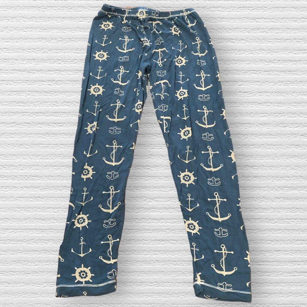 Kickee Pants Kids 8 Boys Pants Nautical Blue